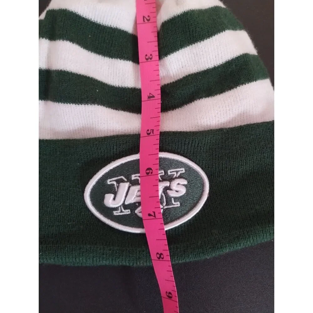 New Era Unisex NFL New York Jets Stripe Sport Knit (Green-Black-White) Beanie